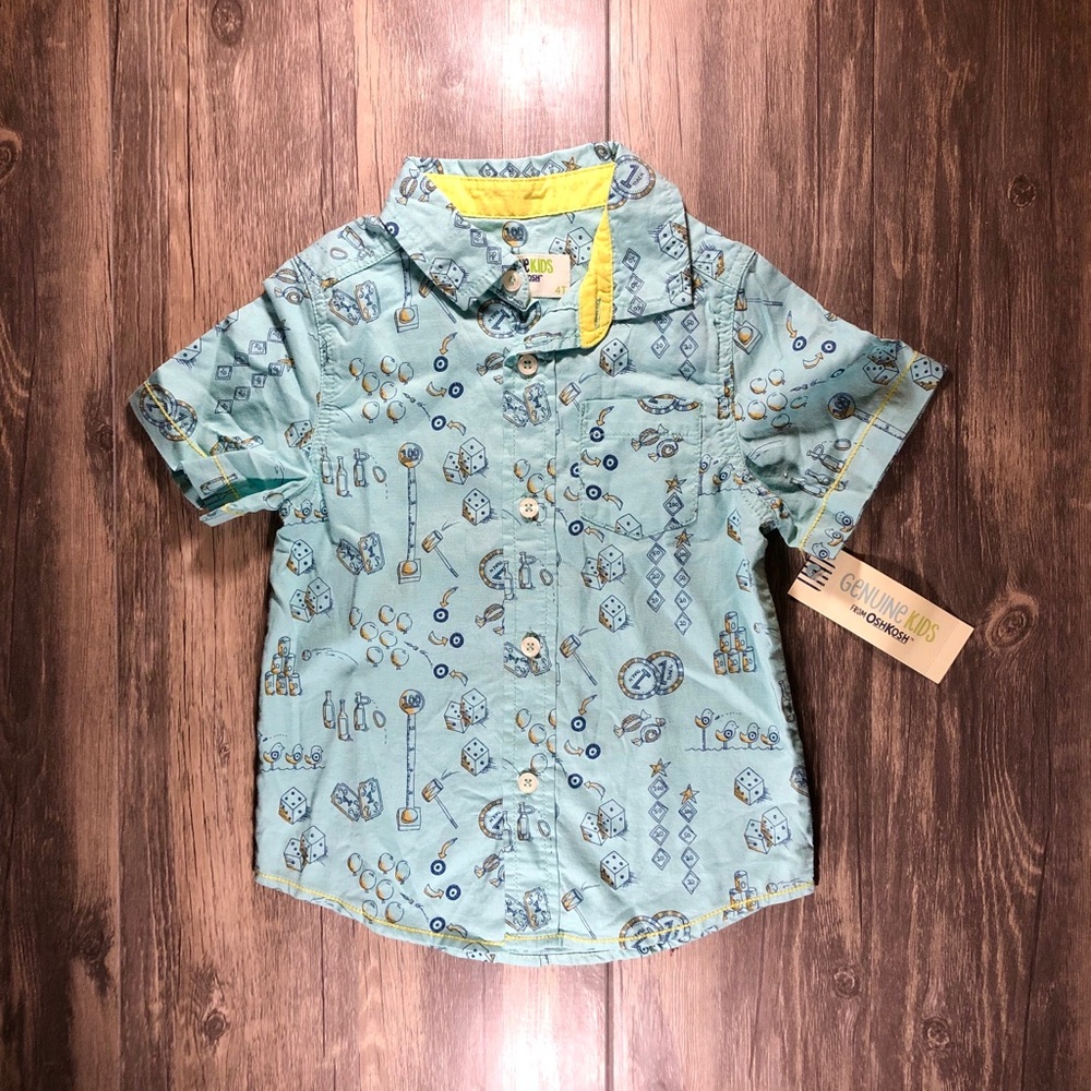 NEW Oshkosh B’gosh Genuine Kids Button Up